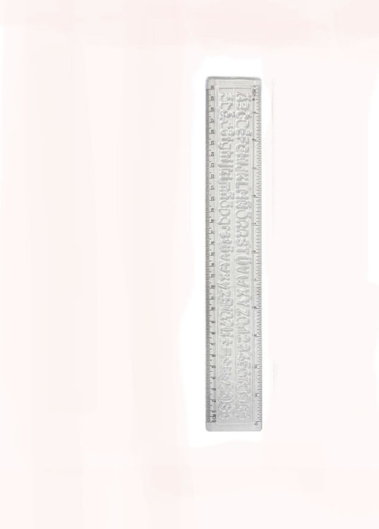 Picture of 8910 RULER WITH STENCIL 30CM